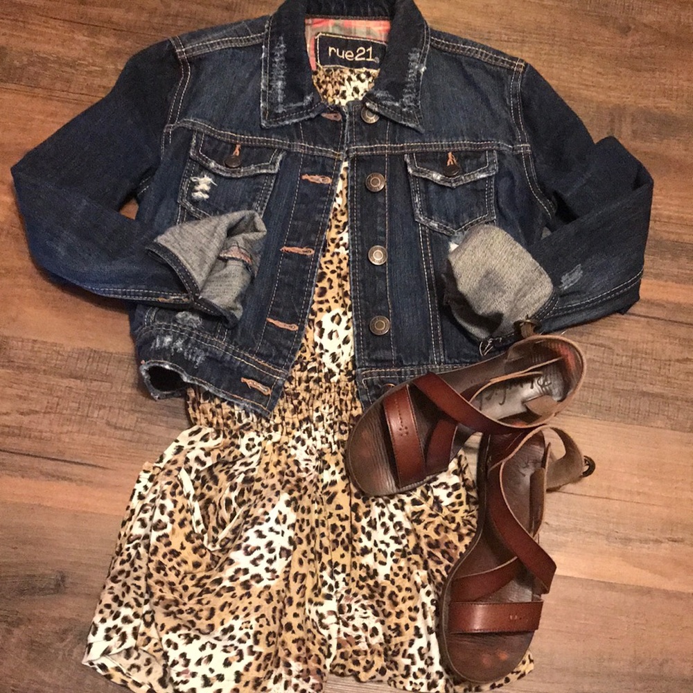 Leopard print romper tube top